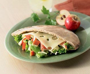 Crab & Pea Pod Pita Crab & Pea Pod Pita picture